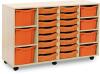 Monarch Classic Tray Storage Unit 16 Shallow 4 Deep and 3 Extra Deep Tray Units Without Doors