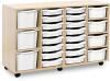 Monarch Classic Tray Storage Unit 16 Shallow 4 Deep and 3 Extra Deep Tray Units Without Doors