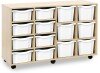 Monarch Classic Tray Storage Unit 8 Deep and 6 Extra Deep Tray Units Without Doors