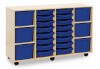 Monarch Classic Tray Storage Unit 16 Shallow and 6 Extra Deep Tray Units Without Doors