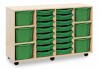 Monarch Classic Tray Storage Unit 16 Shallow and 6 Extra Deep Tray Units Without Doors