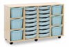 Monarch Classic Tray Storage Unit 16 Shallow and 6 Extra Deep Tray Units Without Doors