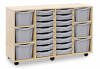 Monarch Classic Tray Storage Unit 16 Shallow and 6 Extra Deep Tray Units Without Doors