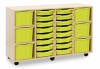 Monarch Classic Tray Storage Unit 16 Shallow and 6 Extra Deep Tray Units Without Doors