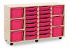 Monarch Classic Tray Storage Unit 16 Shallow and 6 Extra Deep Tray Units Without Doors