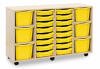 Monarch Classic Tray Storage Unit 16 Shallow and 6 Extra Deep Tray Units Without Doors