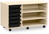 Monarch 6 Shallow Tray Unit with 2 Adjustable Shelves