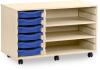 Monarch 6 Shallow Tray Unit with 2 Adjustable Shelves