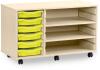 Monarch 6 Shallow Tray Unit with 2 Adjustable Shelves