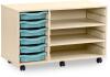 Monarch 6 Shallow Tray Unit with 2 Adjustable Shelves