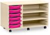 Monarch 6 Shallow Tray Unit with 2 Adjustable Shelves