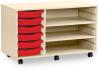 Monarch 6 Shallow Tray Unit with 2 Adjustable Shelves