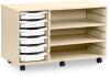 Monarch 6 Shallow Tray Unit with 2 Adjustable Shelves