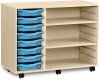 Monarch 8 Shallow Tray Unit with 2 Adjustable Shelves