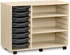 Monarch 8 Shallow Tray Unit with 2 Adjustable Shelves