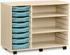 Monarch 8 Shallow Tray Unit with 2 Adjustable Shelves