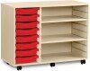 Monarch 8 Shallow Tray Unit with 2 Adjustable Shelves