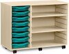 Monarch 8 Shallow Tray Unit with 2 Adjustable Shelves