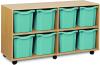 Monarch 8 Jumbo Tray Unit - Metal Blue