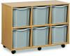 Monarch 6 Jumbo Tray Unit (Horizontal) - Light Grey