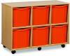 Monarch 6 Jumbo Tray Unit (Horizontal) - Tangerine