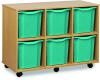 Monarch 6 Jumbo Tray Unit (Horizontal) - Turquoise