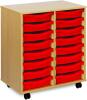 Monarch 16 Shallow Tray Unit - Red