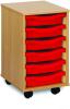 Monarch 6 Shallow Tray Unit - Red