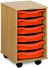 Monarch 6 Shallow Tray Unit - Tangerine