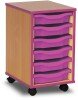 Monarch 6 Shallow Tray Unit - Pink