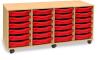 Monarch 24 Shallow Tray Unit - Red