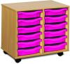 Monarch 12 Shallow Tray Unit - Pink