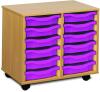 Monarch 12 Shallow Tray Unit - Purple