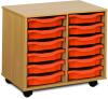 Monarch 12 Shallow Tray Unit - Tangerine