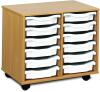 Monarch 12 Shallow Tray Unit - White