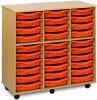 Monarch 30 Shallow Tray Unit - Tangerine