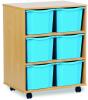 Monarch 6 Extra Deep Tray Unit - Cyan