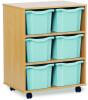 Monarch 6 Extra Deep Tray Unit - Light Blue