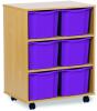 Monarch 6 Extra Deep Tray Unit - Purple