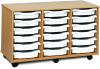 Monarch 18 Shallow Tray Unit - White