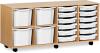 Monarch 12 Shallow and 4 Extra Deep Combi Tray Unit - White