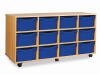 Monarch 24 Shallow / 12 Deep Combination Tray Unit - Blue