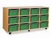 Monarch 24 Shallow / 12 Deep Combination Tray Unit - Green