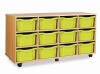 Monarch 24 Shallow / 12 Deep Combination Tray Unit - Lime