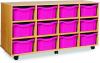 Monarch 12 Deep Tray Unit (Horizontal) - Pink