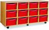 Monarch 12 Deep Tray Unit (Horizontal) - Red