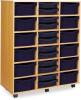 Monarch Classic Tray Storage Unit 24 trays, 12 Shallow and 12 Deep - Dark Blue