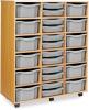 Monarch Classic Tray Storage Unit 24 trays, 12 Shallow and 12 Deep - Light Grey