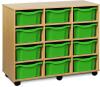 Monarch 12 Deep Tray Unit (Vertical) - Green