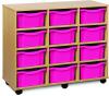 Monarch 12 Deep Tray Unit (Vertical) - Pink